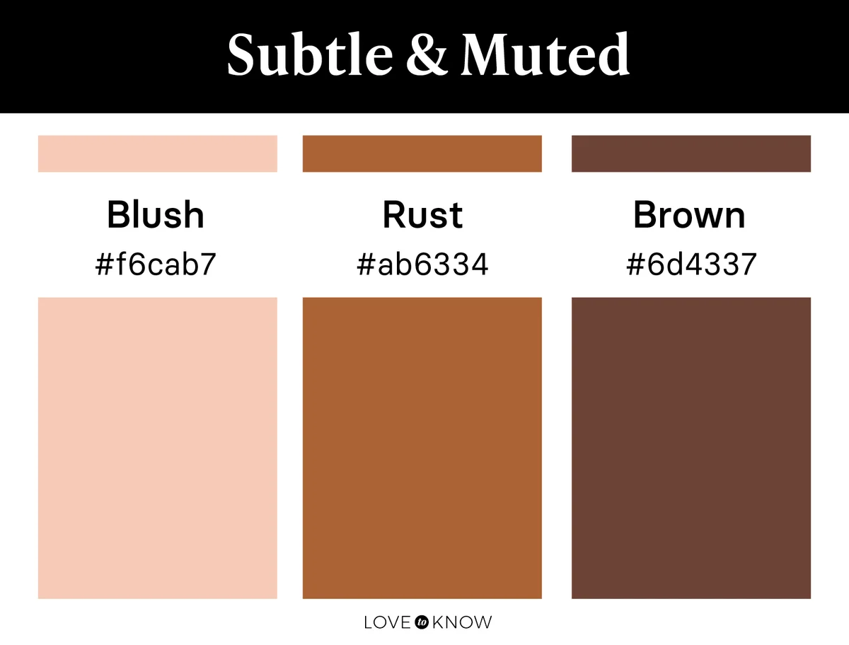 Subtle & muted color palette
