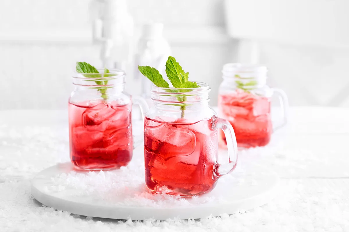 Holiday Cocktail with Mint