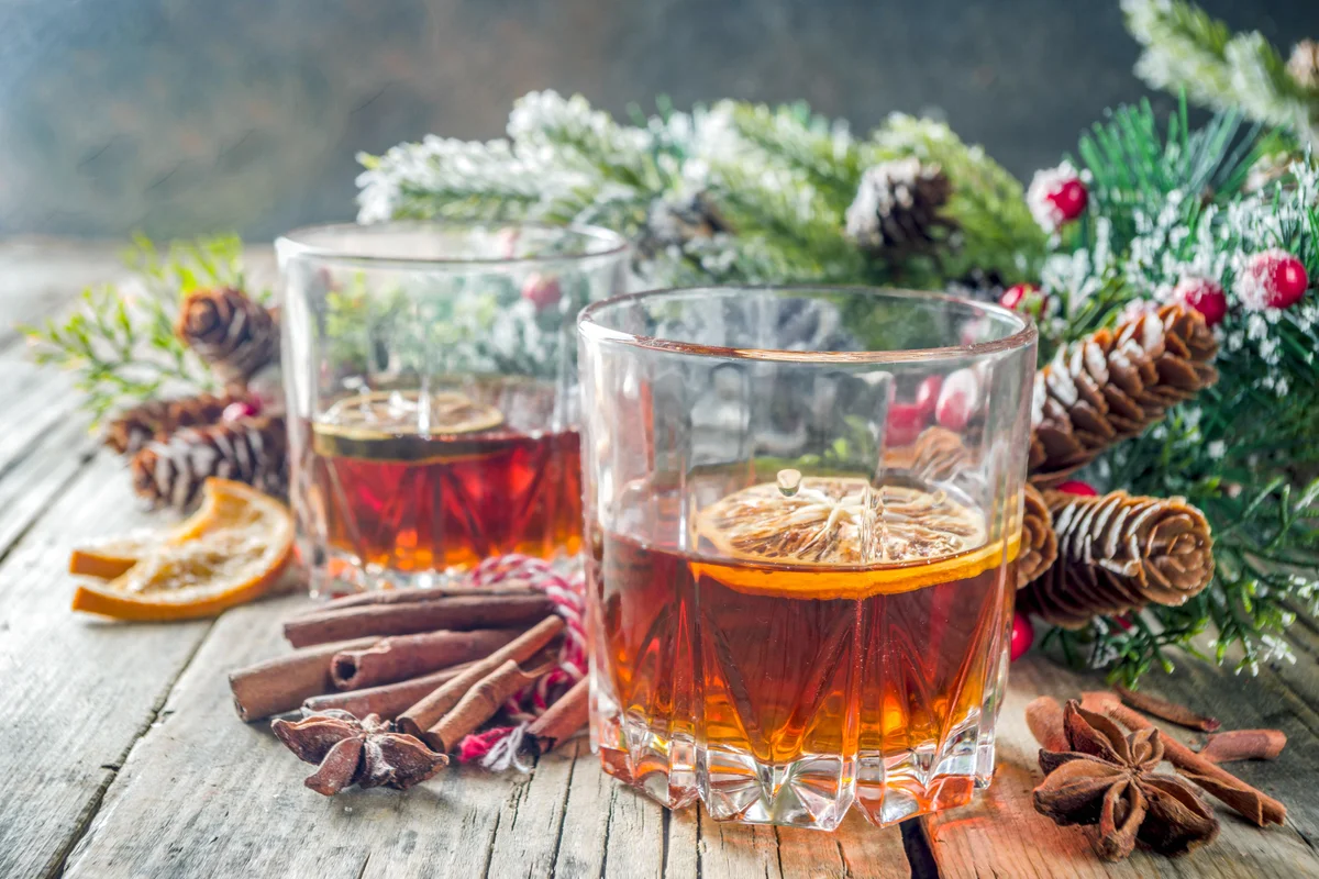 Christmas bourbon cocktails
