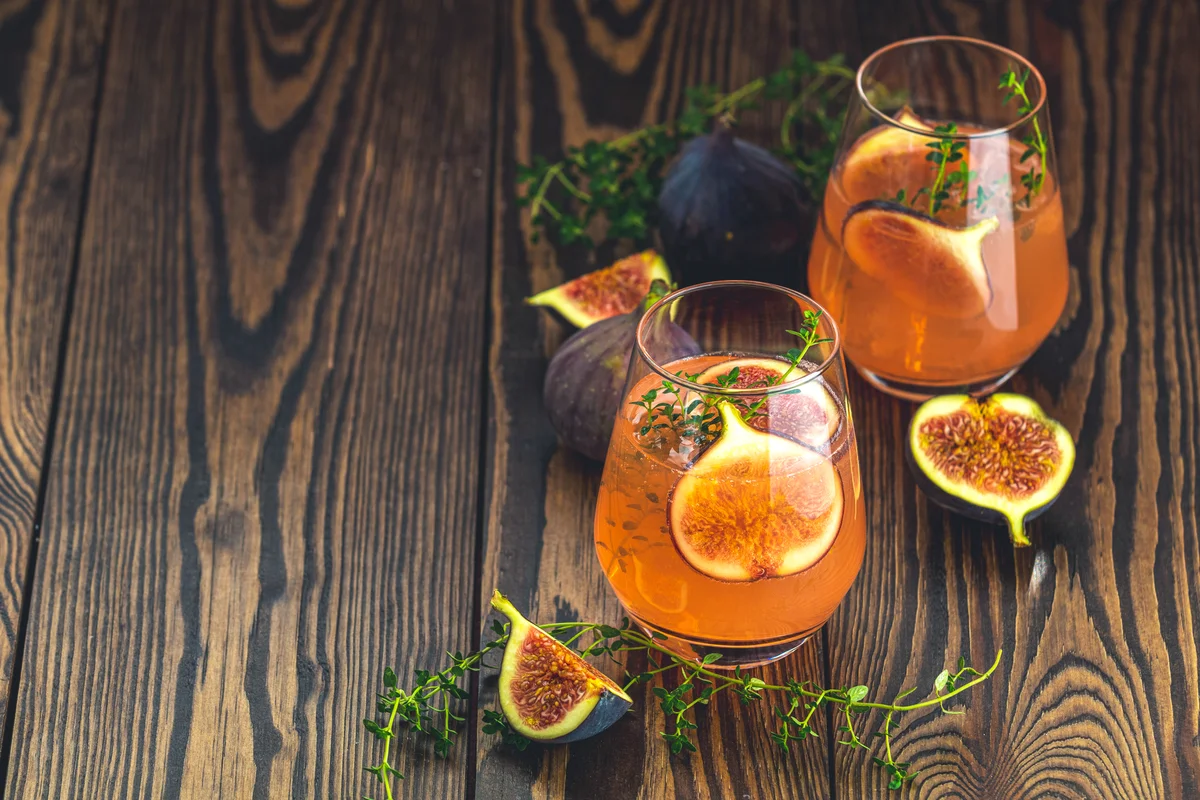 Figgy bourbon cocktail