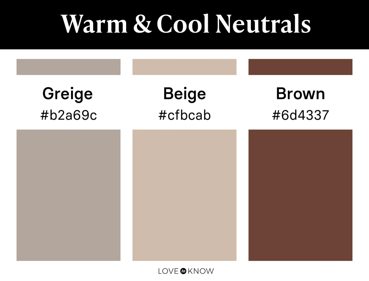 Mix Warm And Cool Neutrals Color Palette