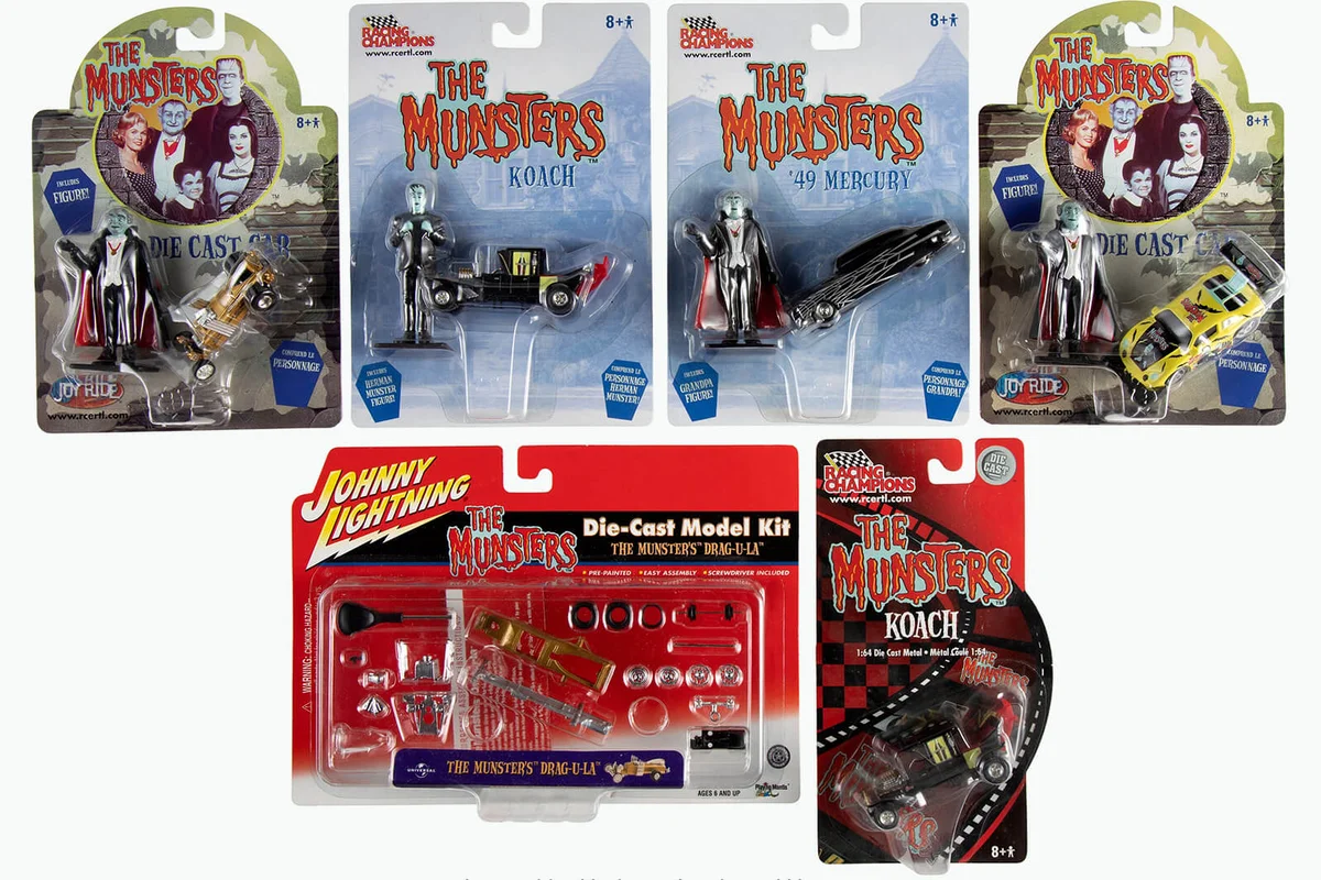 Johnny Lightning (120+) The Munsters-Related Die-Cast Mini-Car Toys and More