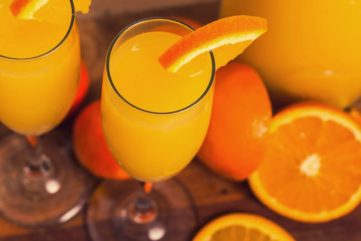 Grocery store mimosa cocktail