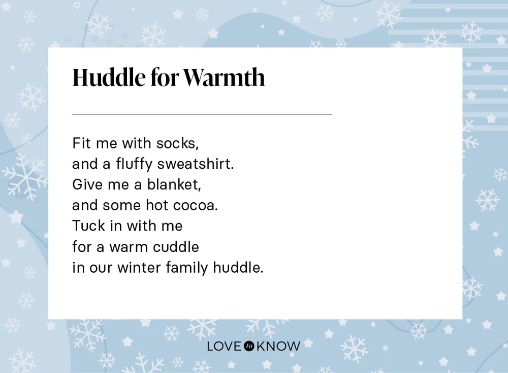 Huddle for Warmth Poem