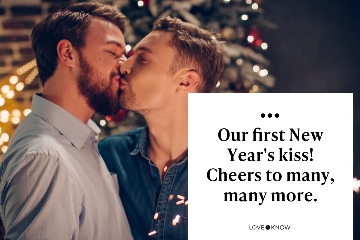 Couple celebrating Christmas together