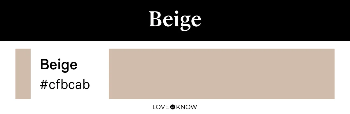 Beige color chip