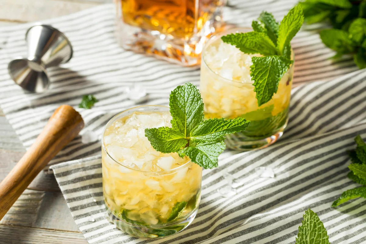Homemade Derby Mint Julep with Kentucky Bourbon