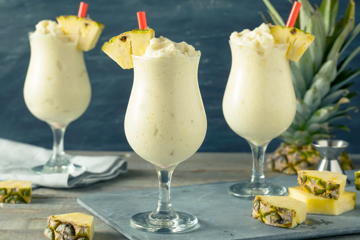 Homemade Frozen Pineapple Daiquiri Mocktail