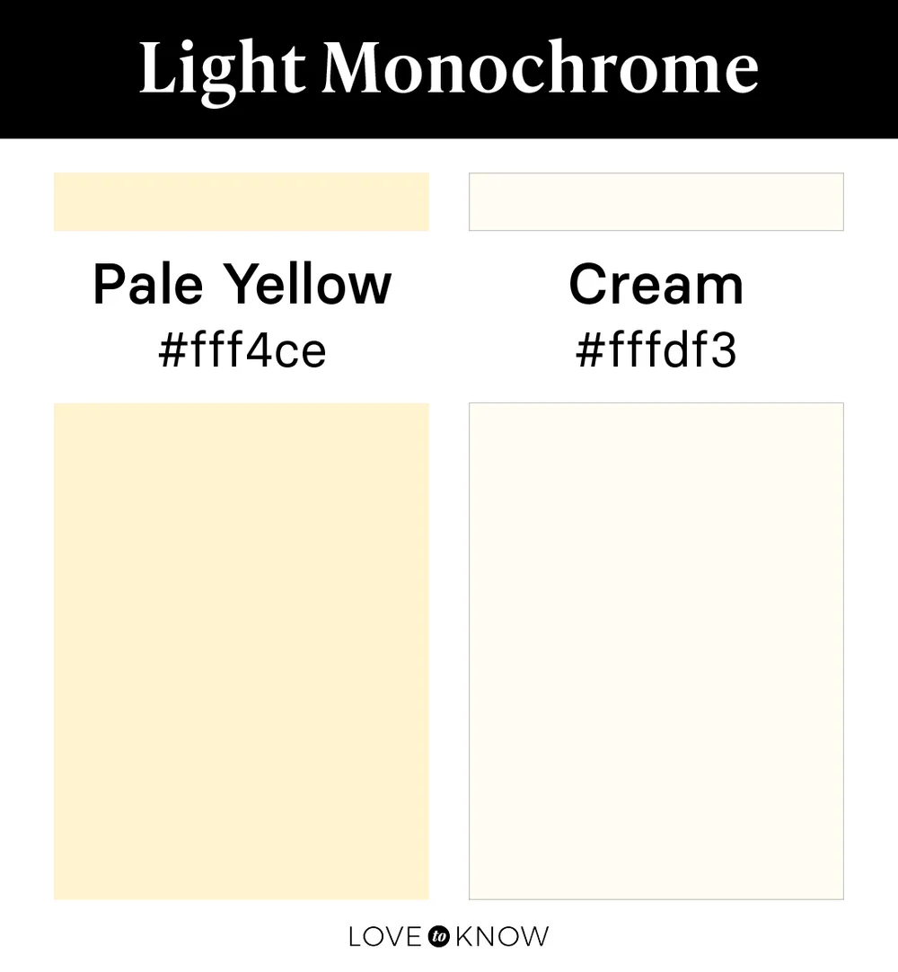 Light Monochrome Color Palette