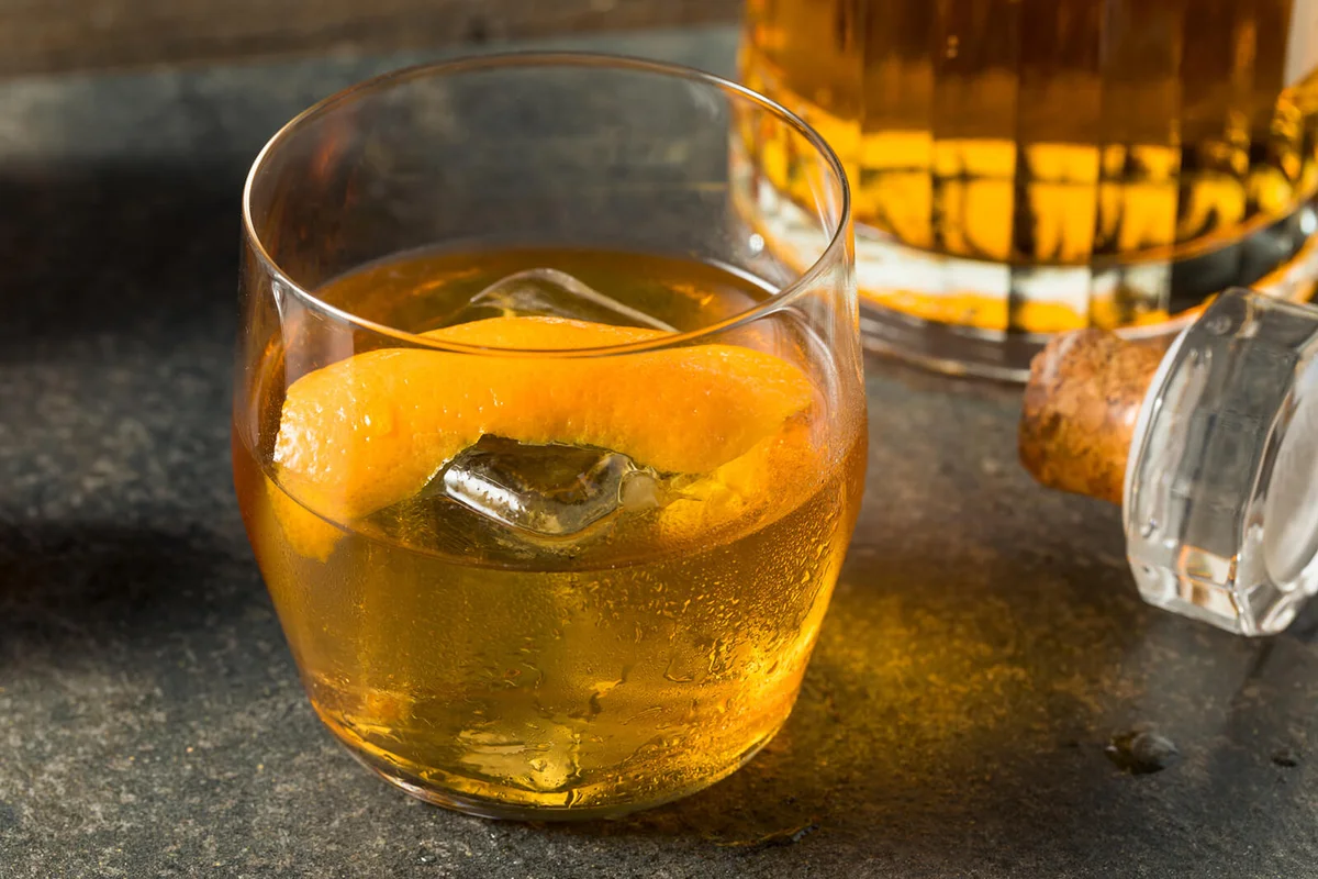 Nonalcoholic Maple Old-Fashioned Mocktail
