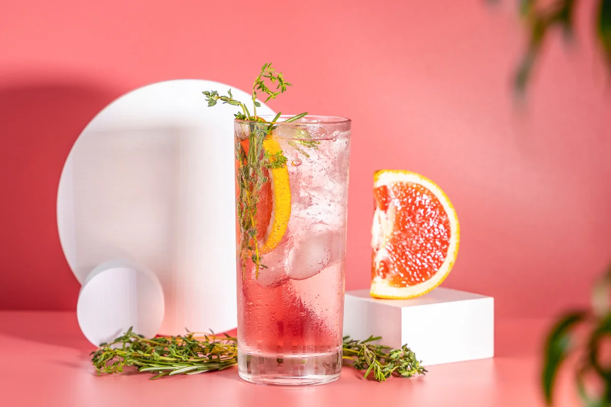 Nonalcoholic Paloma Mocktail