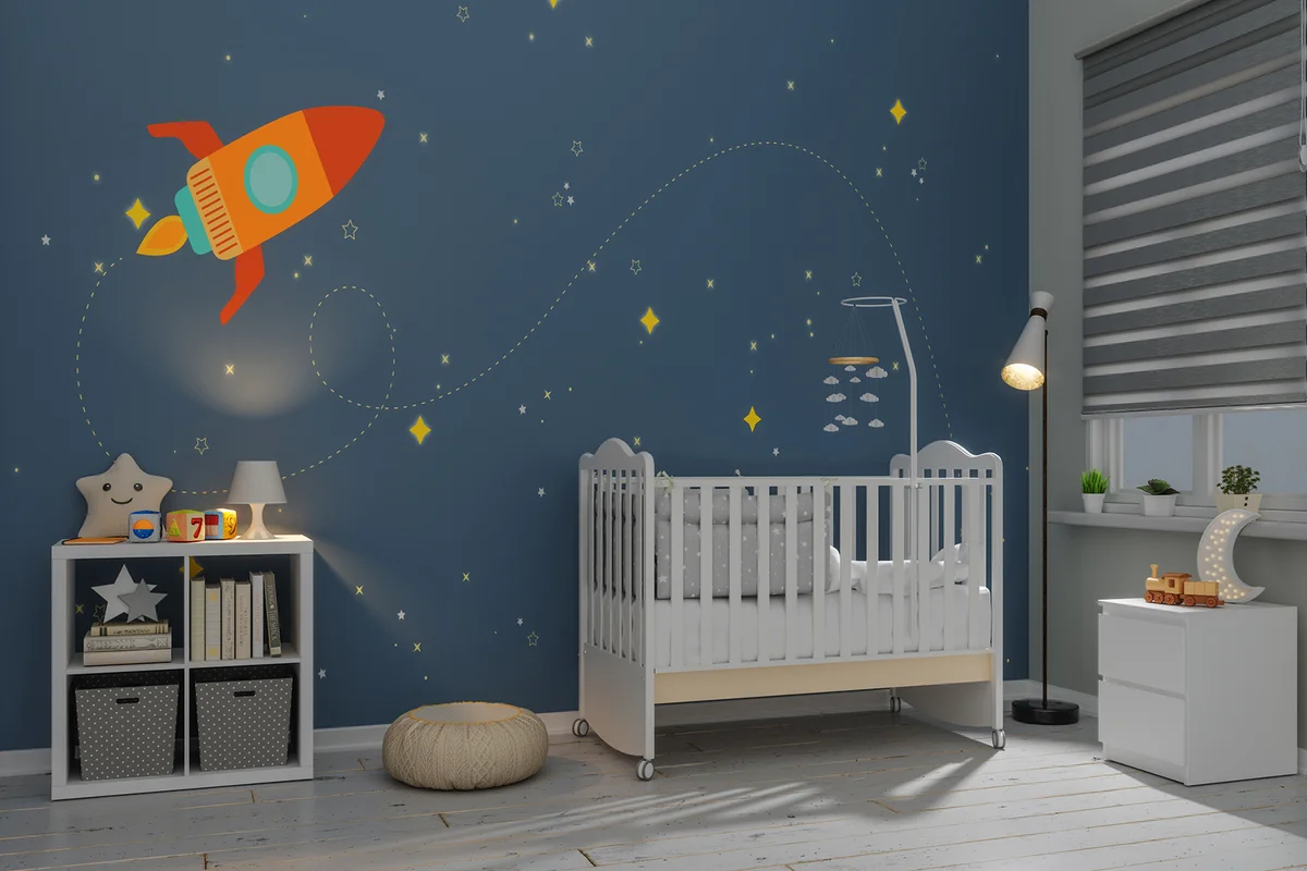 Nursery Room In The Evening
