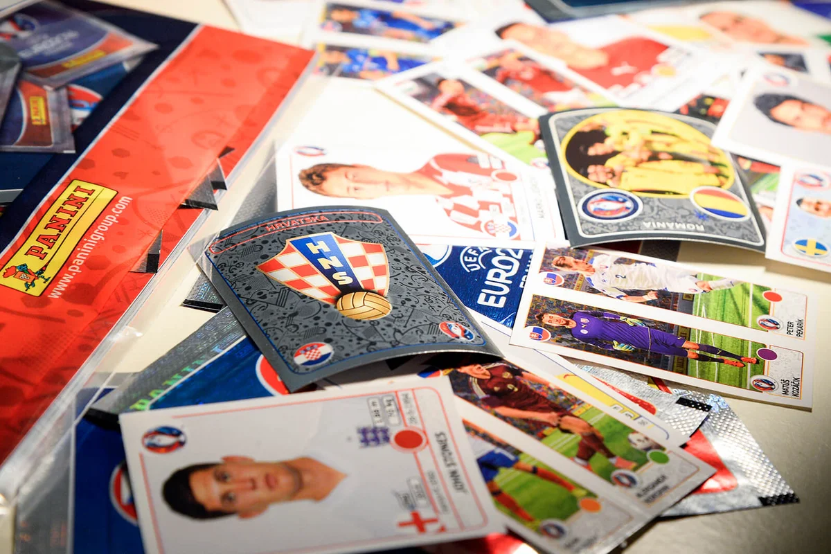 Panini cards during the presentation of the new collection of football trading cards | Getty Editorial Use