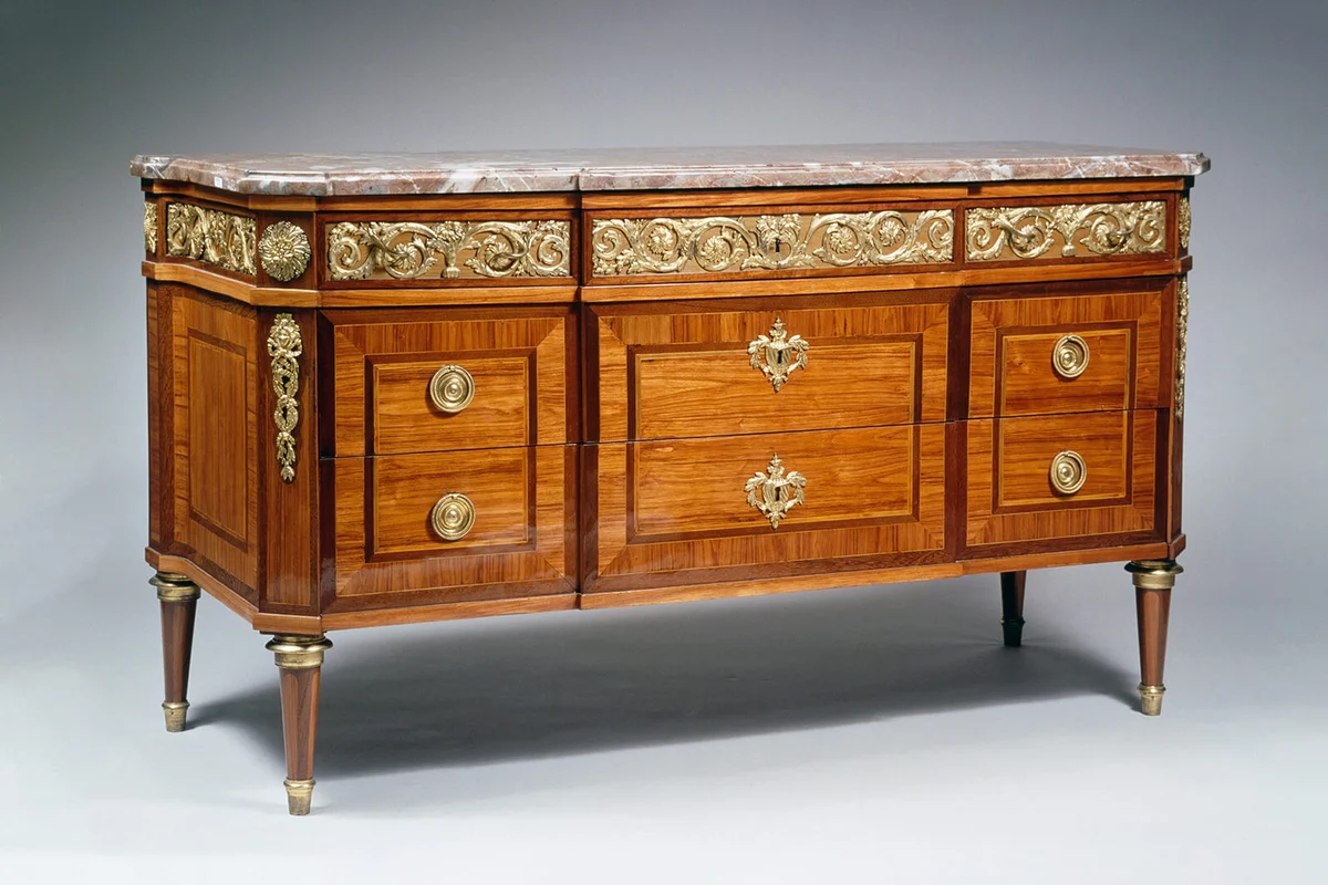 Commode with Madagascar rosewood veneer finish | Getty Editorial Use