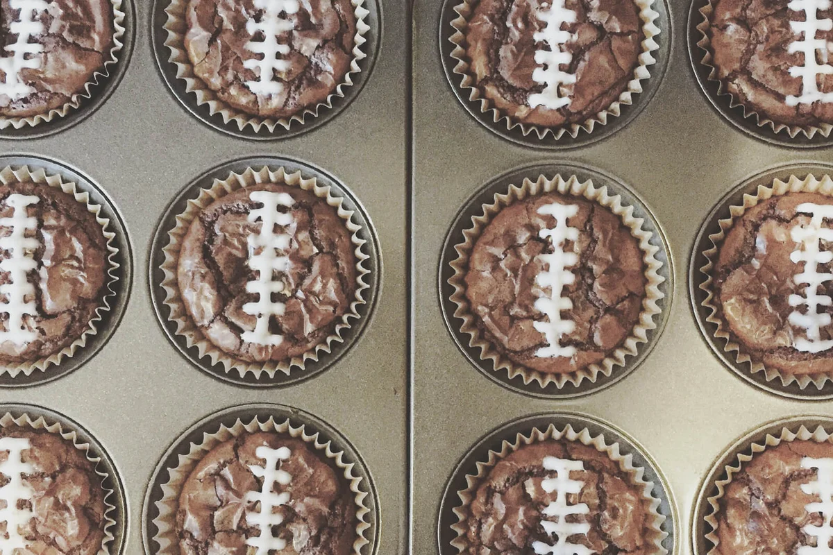 Football Brownies for the Game Day Party