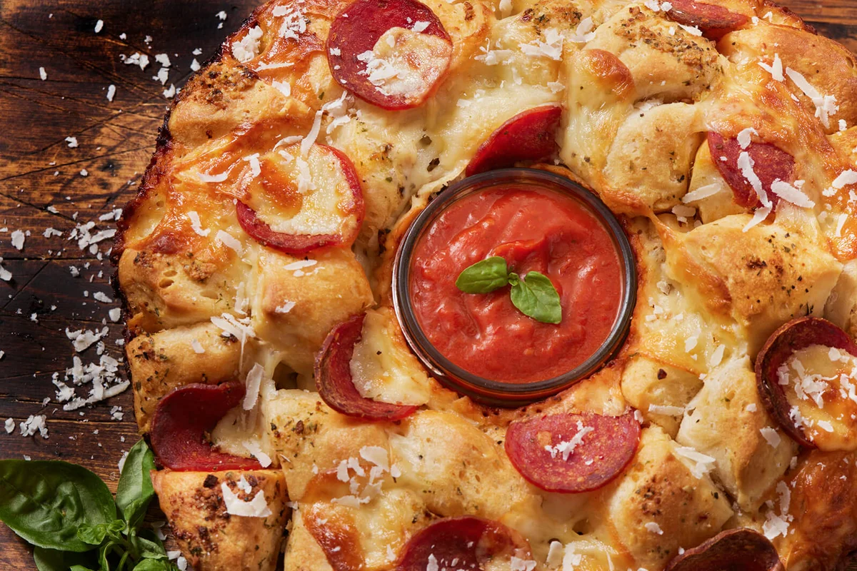 Pepperoni Pizza Pull Apart Monkey Bread