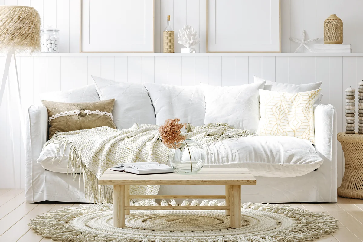 Coastal style living room