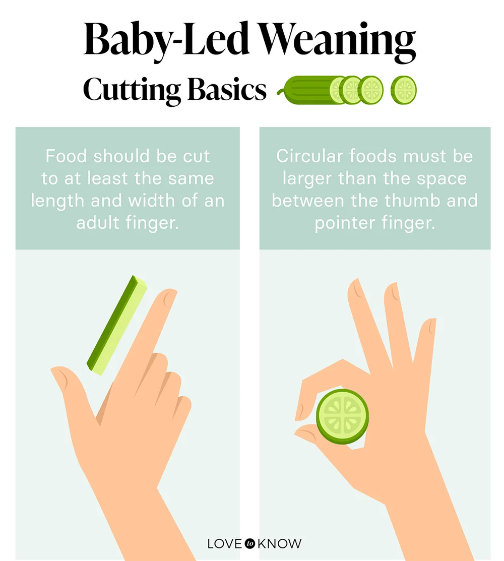 Baby-Led Weaning Cutting Basics Infographic