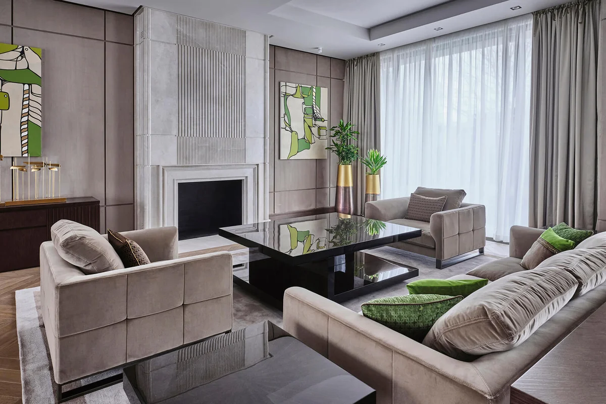 Interior design of the living room