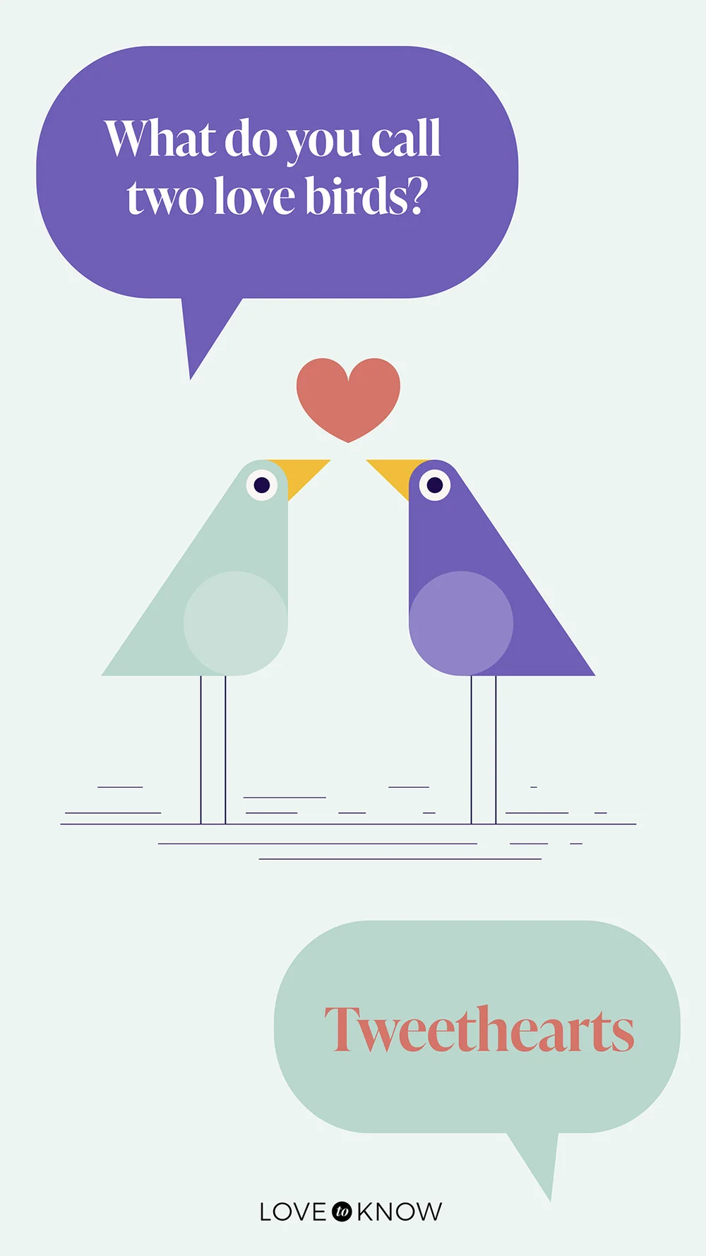 Valentine's joke about love birds