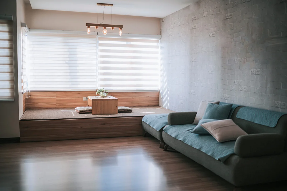Zen alike minimalist japanese style living room