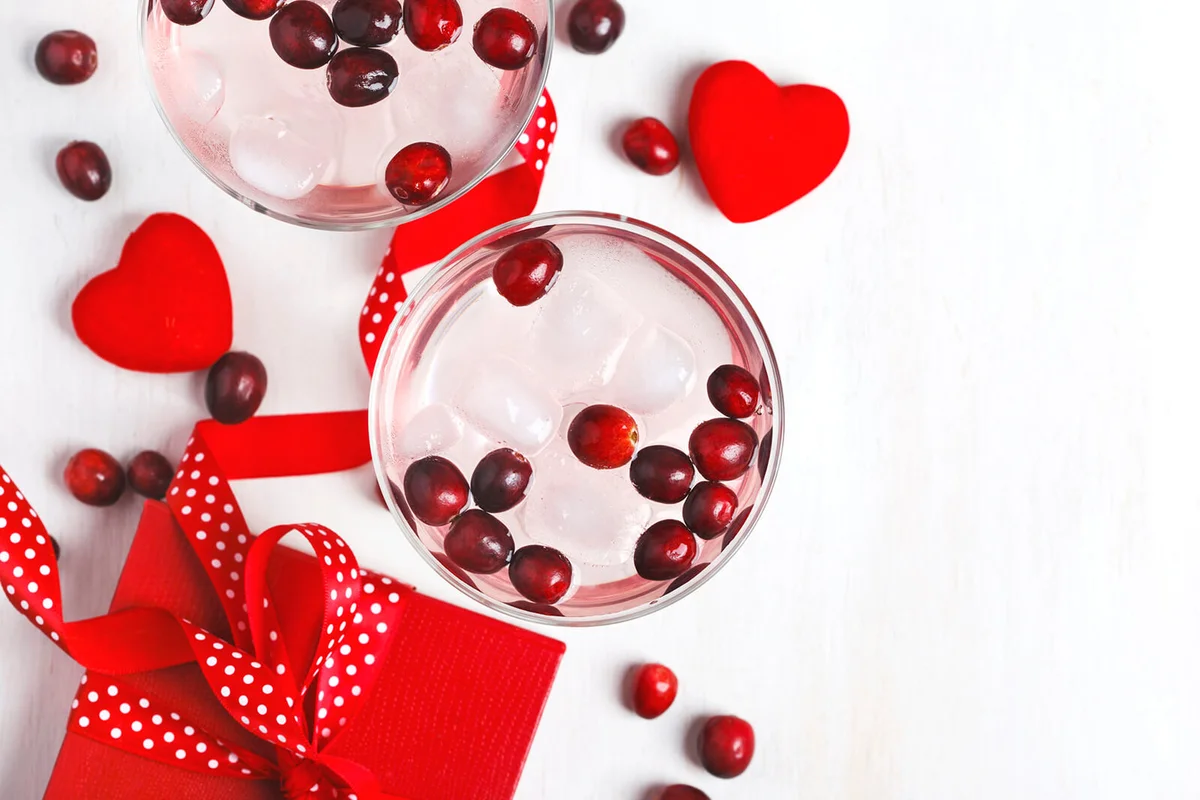 Red cranberry cocktail