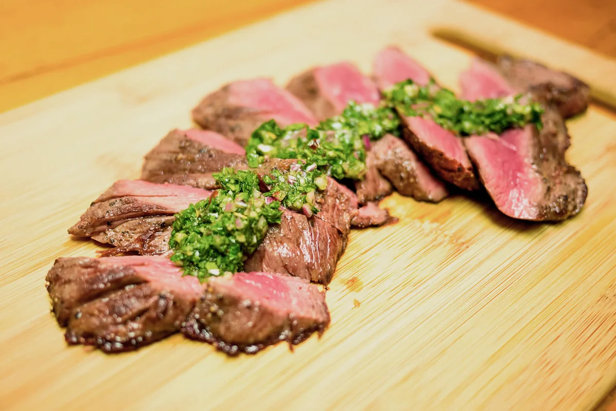 Hanger Steak with Chimichurri Sauce