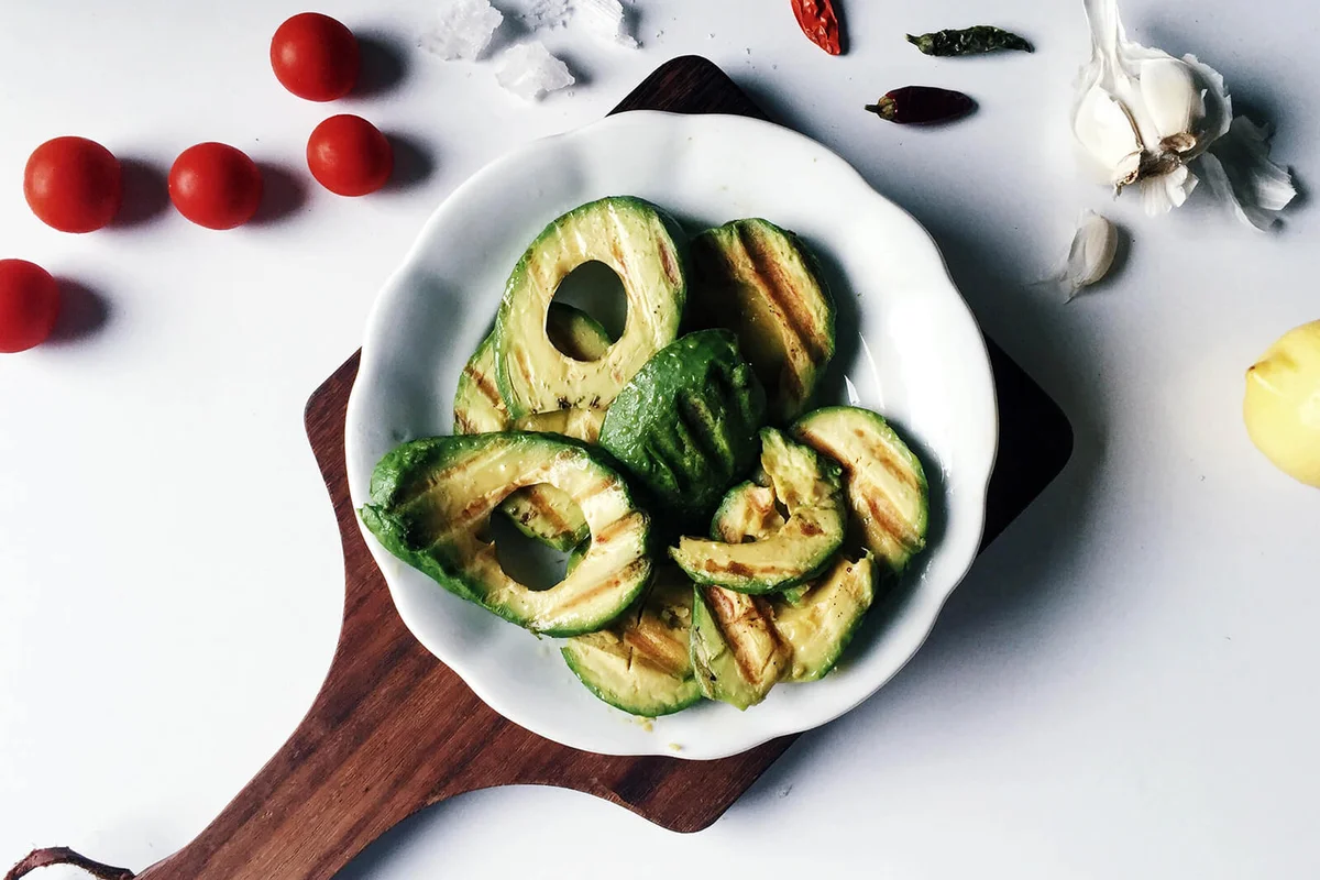 Grilled Avocados In Plate