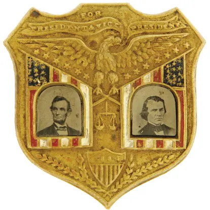 1864 Lincoln button