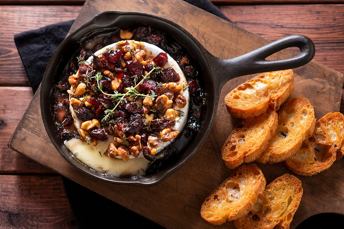 Baked Brie in a Cast Iron Skillet