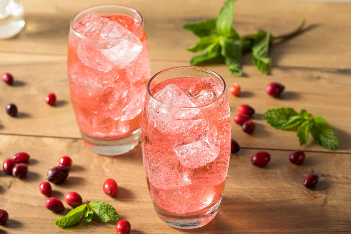 Refreshing Cranberry Lemon Lime Soda