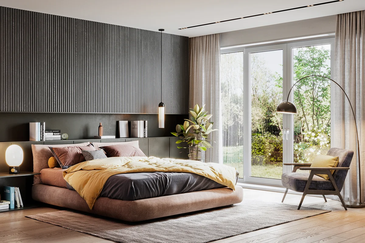 luxurious and elegant bedroom interior