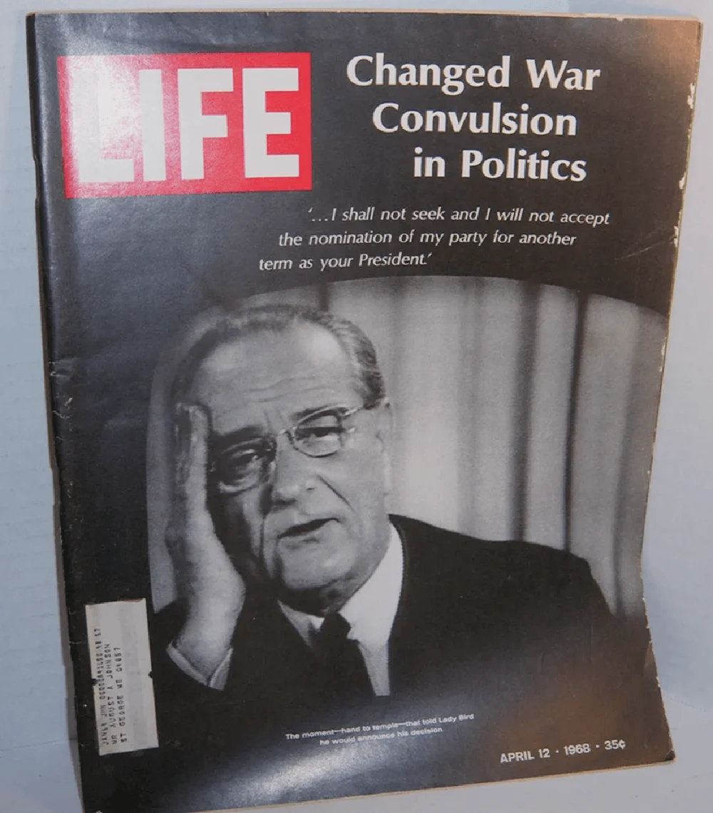 April 12, 1968 Life Magazine President Lyndon B Johnson Lady Bird