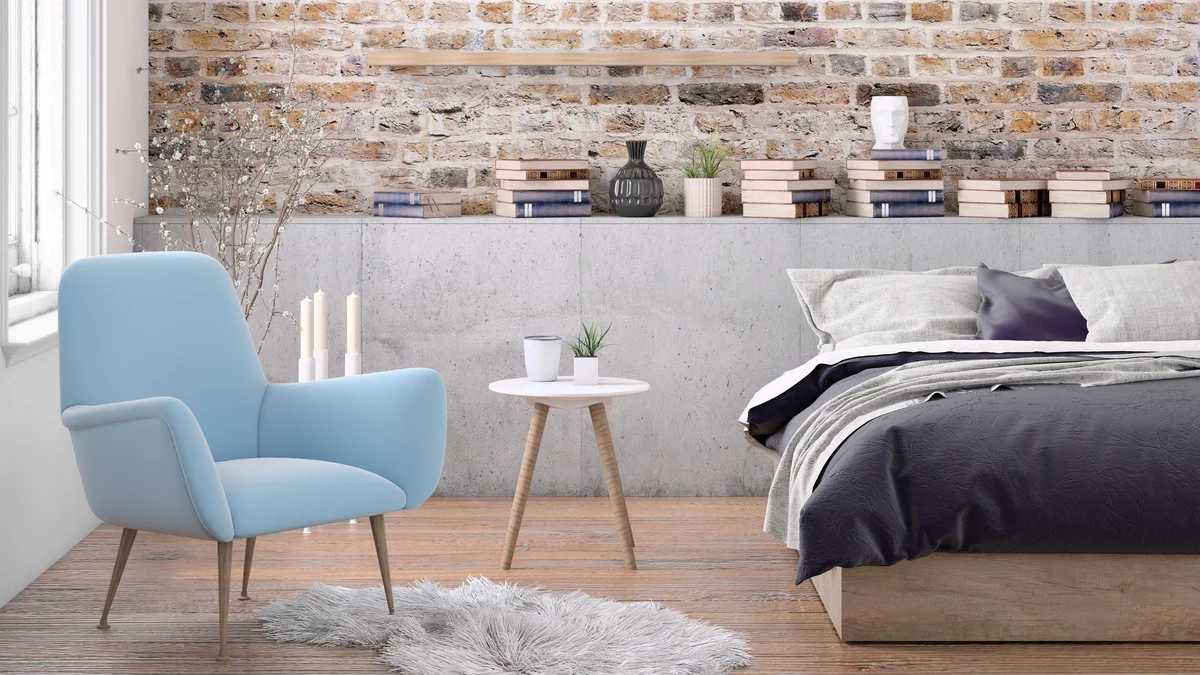 bedroom with reading area