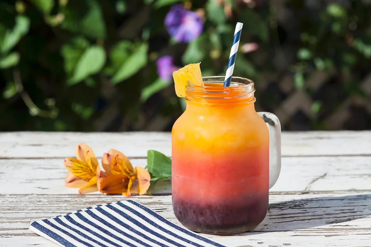 Frozen Berry Pineapple Mocktail