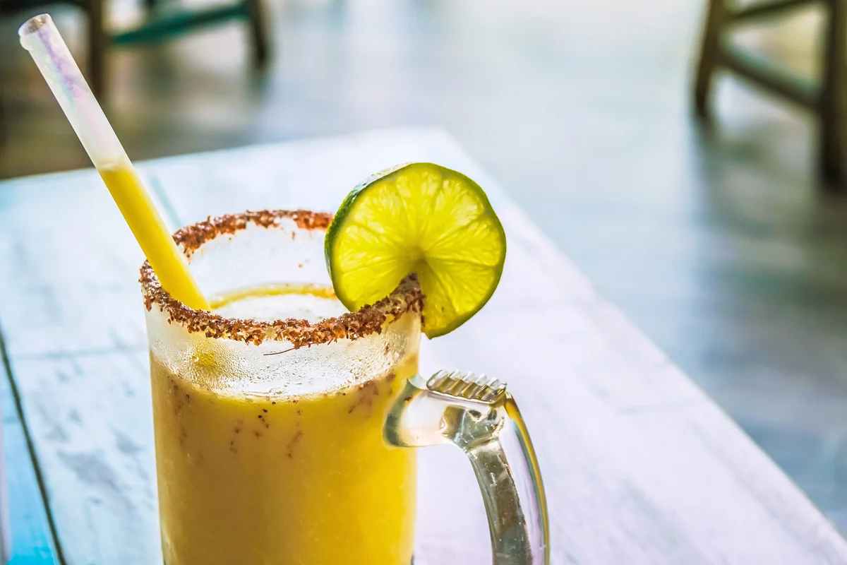 Mango chamoy cocktail