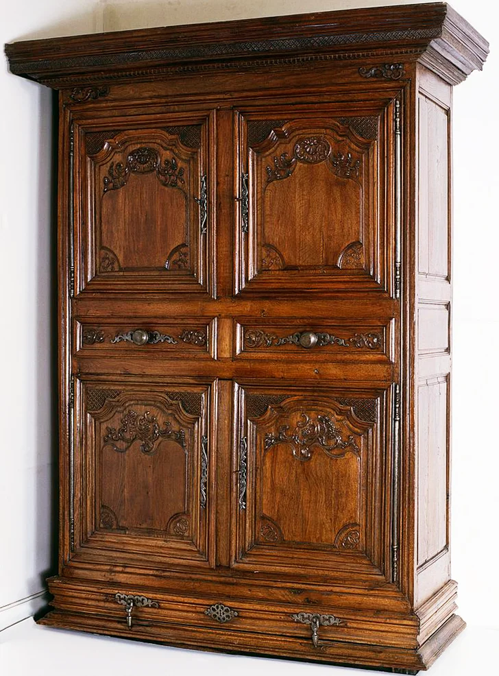 Regency style oak wardrobe