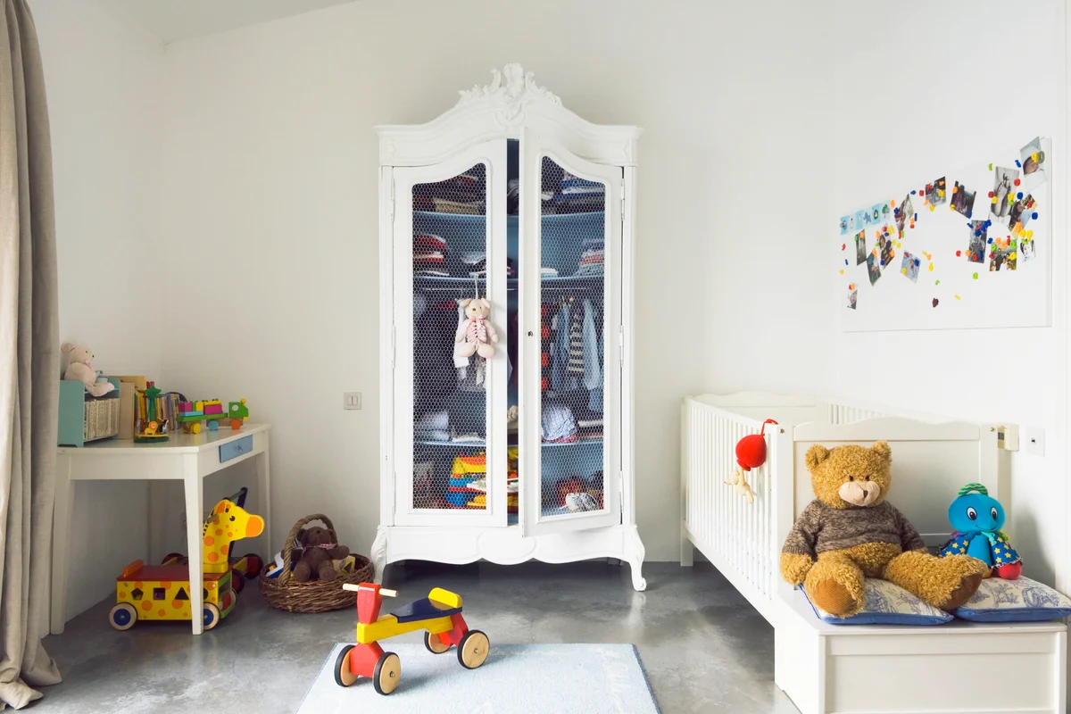 Family apartment furnished with 20th century design and antiques