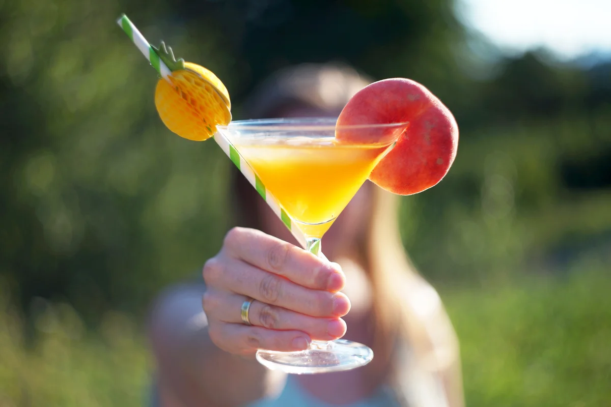 Peach cocktail