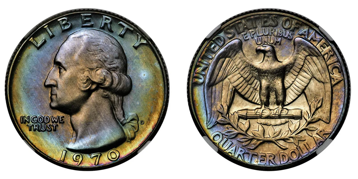 1970-D 25C MS68+ NGC