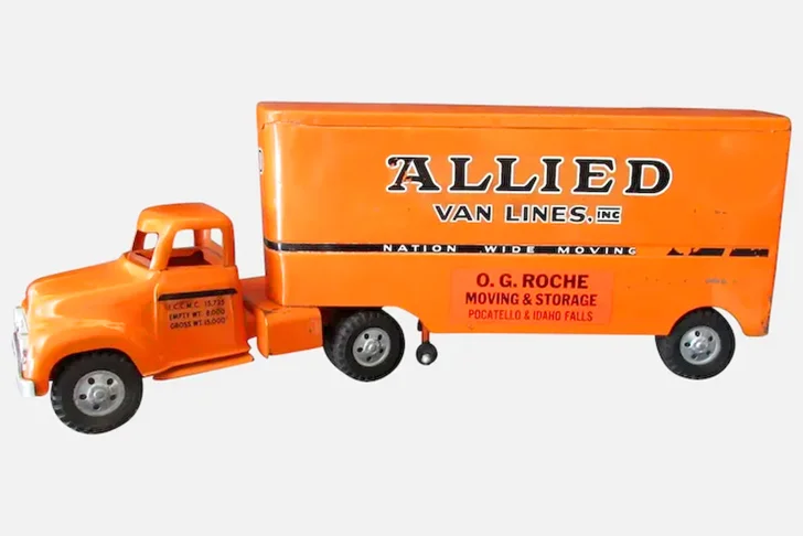 1957 Vintage Tonka Toy Allied Van Lines Semi-Truck