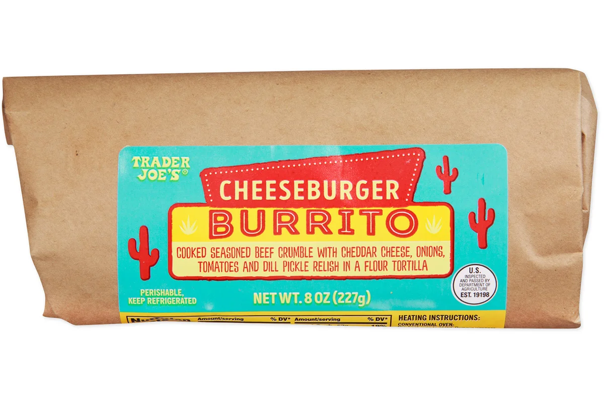 Trader Joe's Cheeseburger Burrito