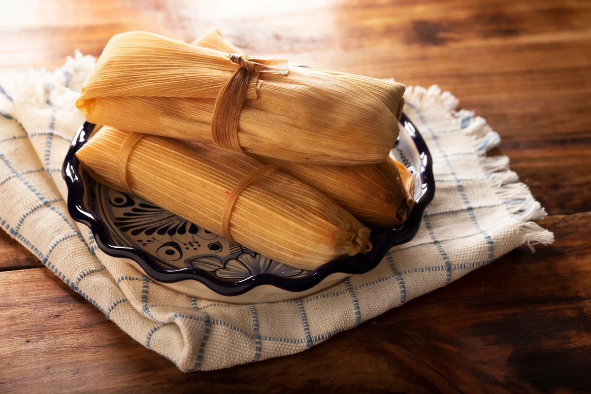 Cheese and Green Chile Tamales