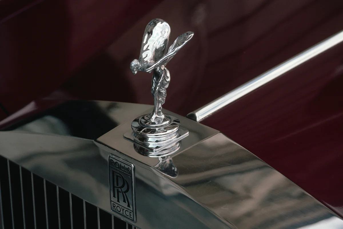 Hood Ornament on Rolls-Royce Automobile