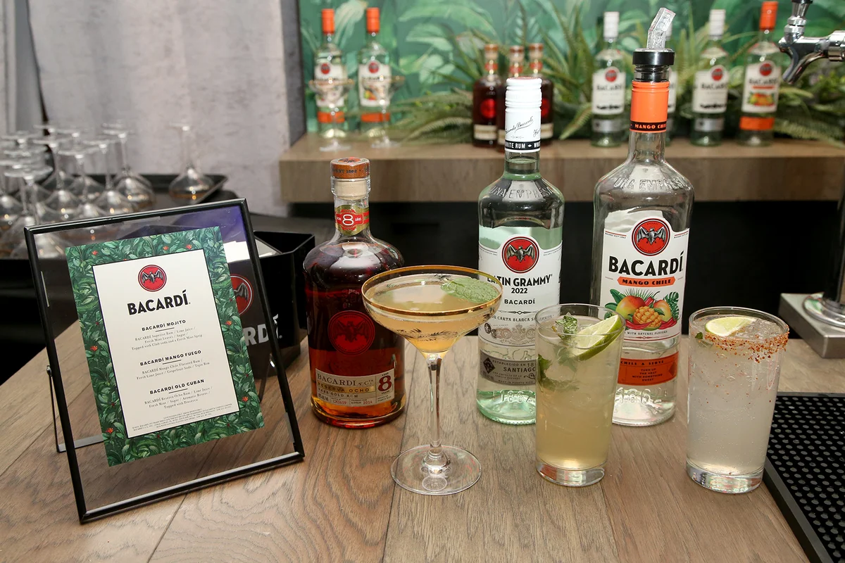 Bacardi is displayed in the Gift Lounge at the 23rd Annual Latin GRAMMY Awards in Las Vegas