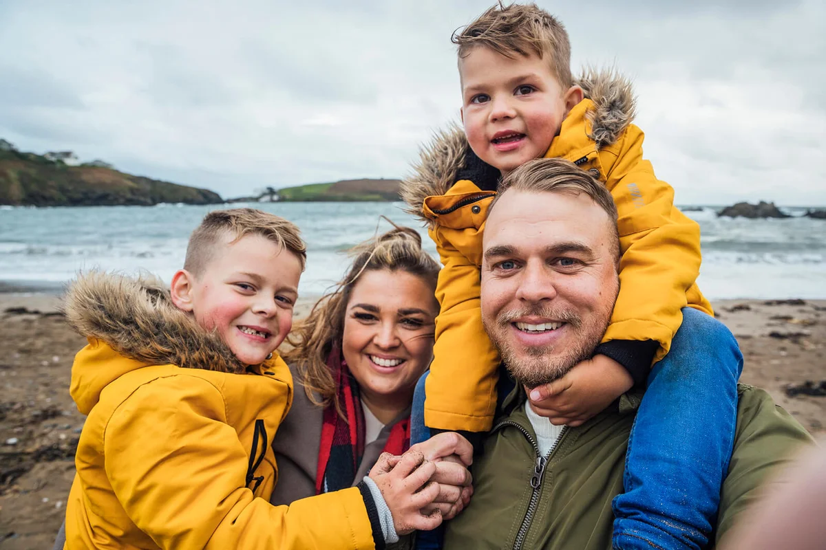 Family Selfie on the Beach