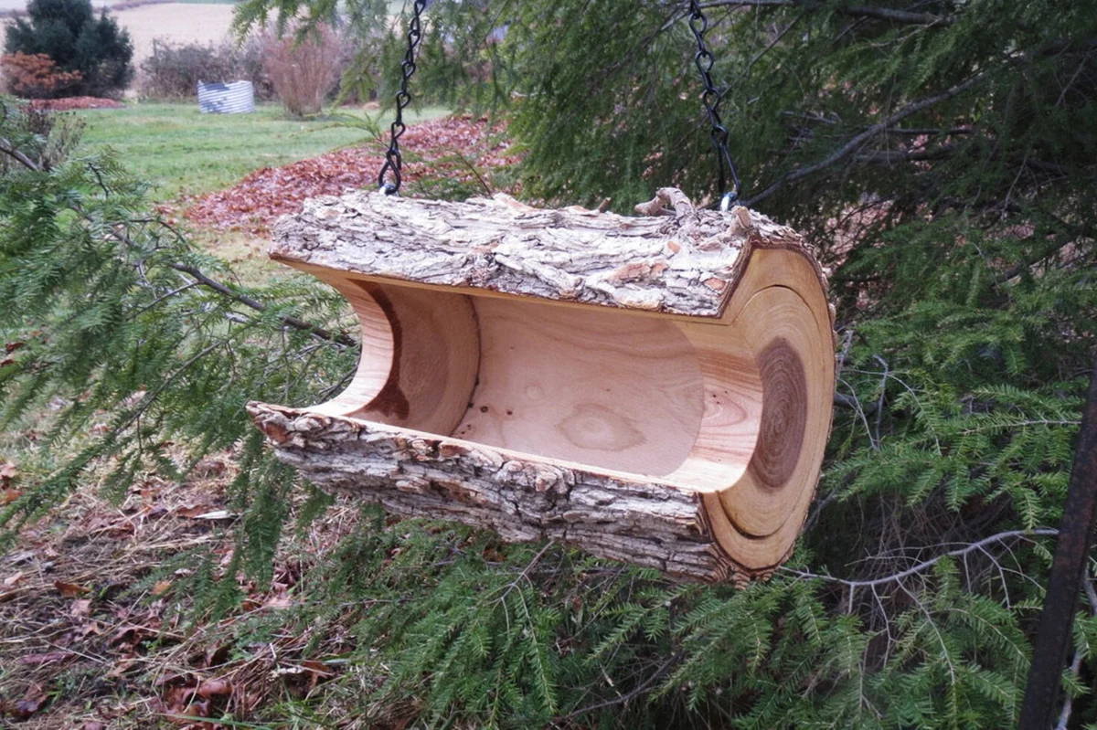 Bird Feeder Extra Large Hanging Elm Bird Feeder