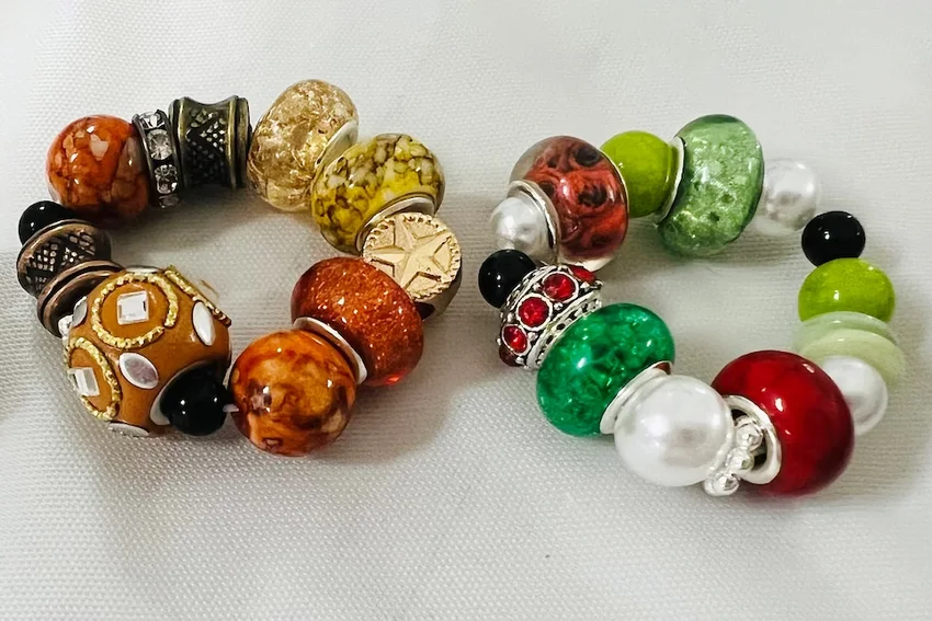 Pearl thanksgiving Christmas fancy napkin rings