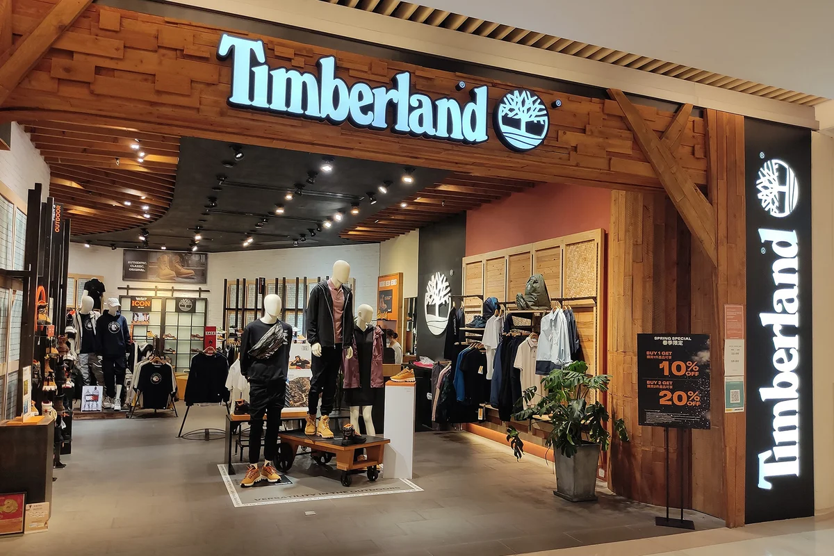 Timberland store at mall