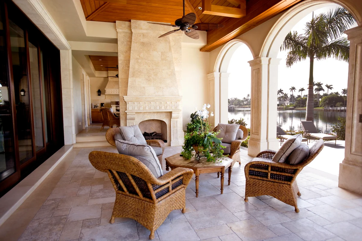 Beautiful Patio Overlooking Bay